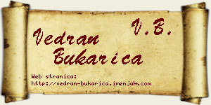 Vedran Bukarica vizit kartica